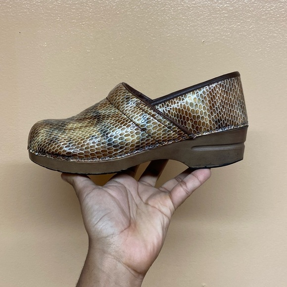 Sanita Snakeskin Danish Clogs - Picture 6 of 17